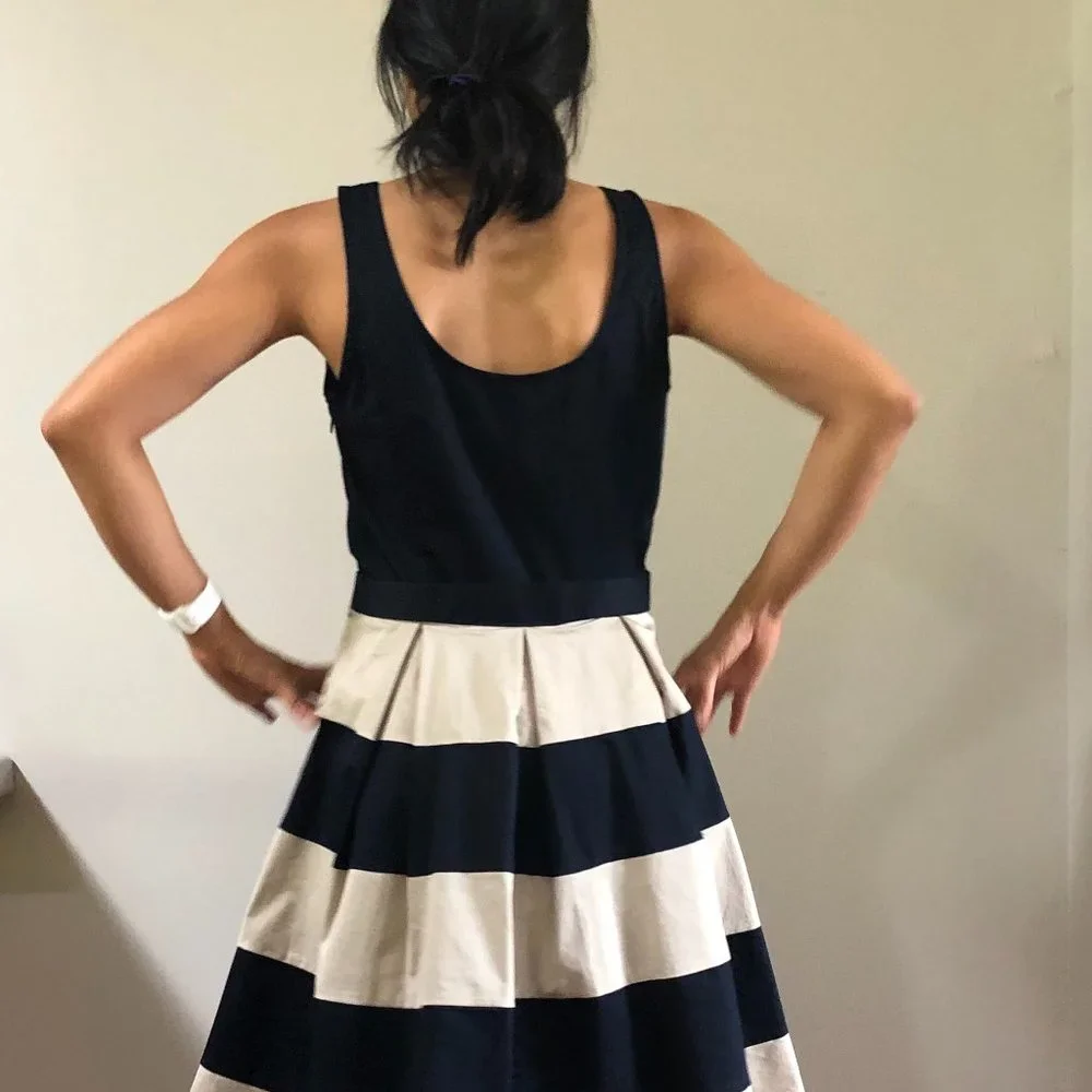 NWT. Banana Republic Cotton A-Line Dress - Picture 4 of 11